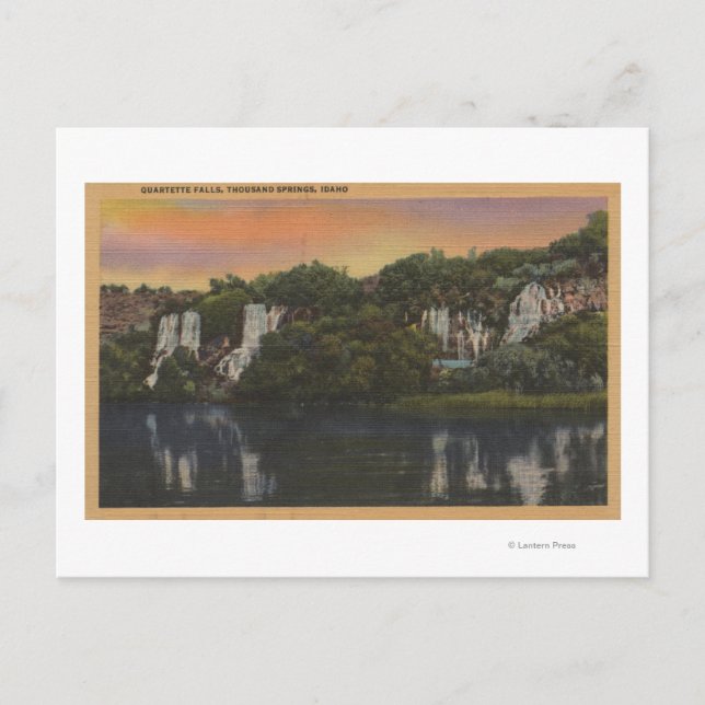 Cartão Postal Milhares de Primaveras, IDView of Quartette Falls (Frente)