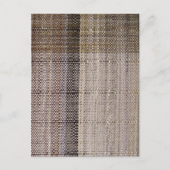 Cartão Postal milímetro do chocolate dos handwovens (Frente)