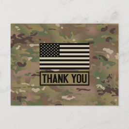 Cartão Postal Militar - Obrigado