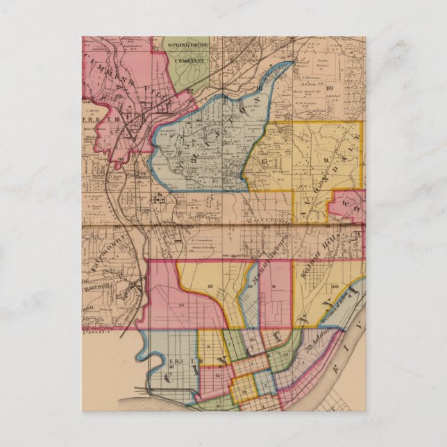 Cartão Postal Mill Creek, Ohio (Frente)