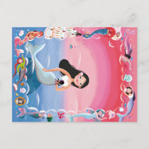 Cartão Postal Milla, a ilustração da Sereia