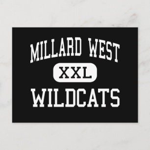 Cartão Postal Millard West - Wildcats High - Omaha Nebraska