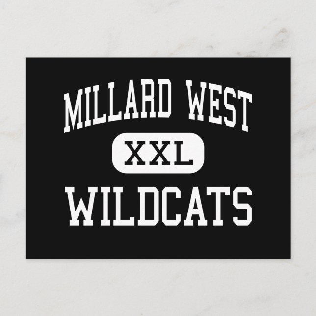 Cartão Postal Millard West - Wildcats High - Omaha Nebraska (Frente)