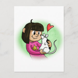 Cartão Postal Millie e Cupcake