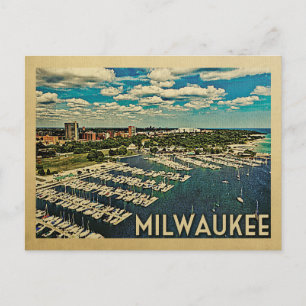 Cartão Postal Milwaukee Wisconsin Viagens vintage