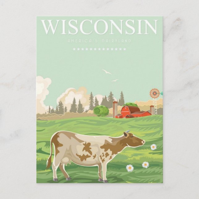 Cartão Postal Milwaukee Wisconsin Viagens vintage usa (Frente)