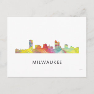 CARTÃO POSTAL MILWAUKEE, WISCONSON SKYLINE WB1 -