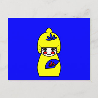 Cartão postal Mimi (Boneca Kokeshi)
