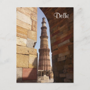 Cartão Postal minar delhi qutb