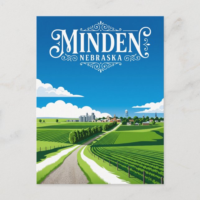 Cartão Postal Minden EUA (Frente)