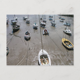 Cartão Postal Minehead harbor, Somerset, Reino Unido