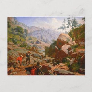 Cartão Postal Mineiros nas Sierras - 1851/1852