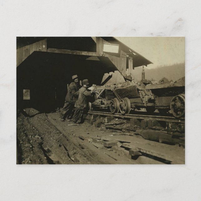 Cartão Postal Mineradores de carvão (Frente)