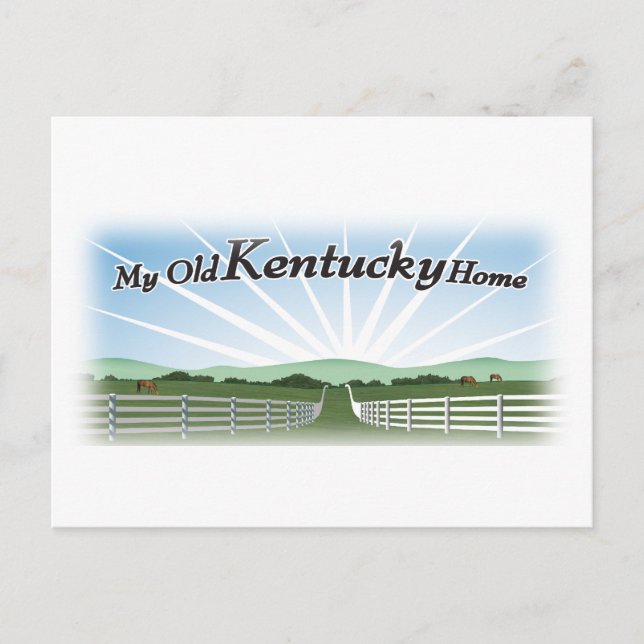Cartão Postal Minha antiga casa do Kentucky (Frente)