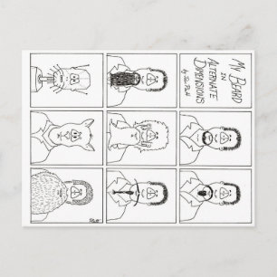 Cartão Postal Minha barba em dimensões alternativas