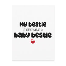 Minha bestie está cultivando um bebê.