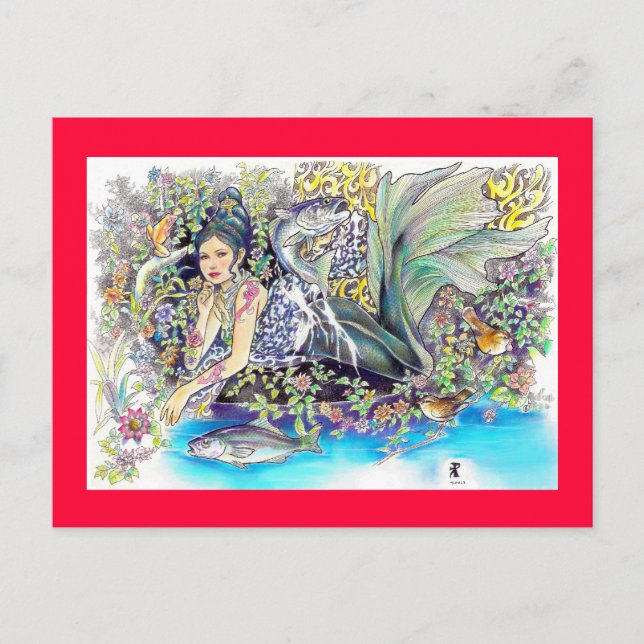 Cartão Postal minha fantasia tropical (Frente)