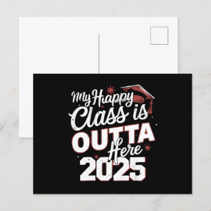 Cartão Postal Minha Feliz Classe Está Lá Fora Formando 2025