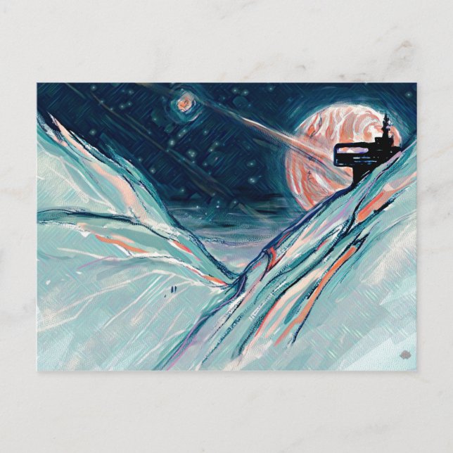 Cartão Postal Minha futura casa no espaço (Frente)