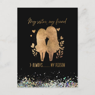 Cartão Postal Minha irmã