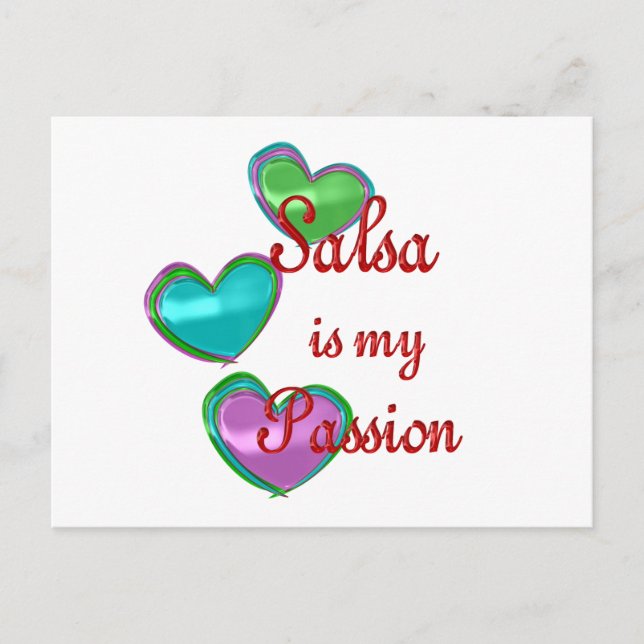 Cartão Postal Minha Paixão Salsa (Frente)