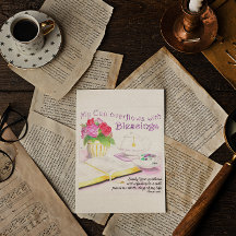 Minha taça transborda cartão-postal inspirador