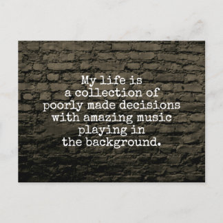 Cartão Postal Minha vida é uma coleção