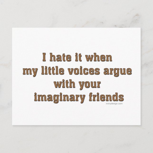 Cartão Postal Minhas Pequenas Vozes (Frente)