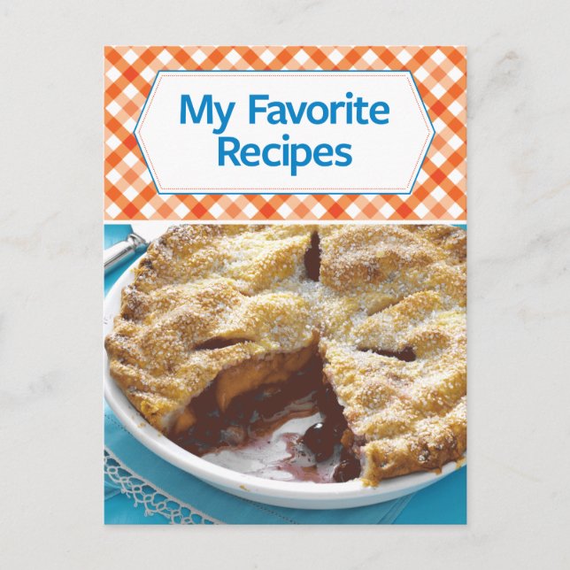 Cartão Postal Minhas Receitas Favoritas (Frente)