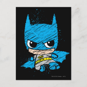 Cartão Postal Mini Batman Sketch