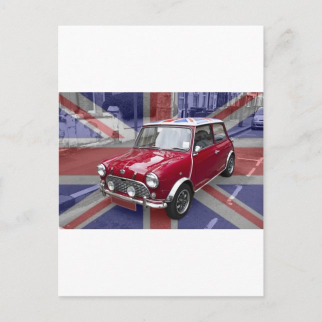 Cartão Postal Mini carro clássico britânico (Frente)