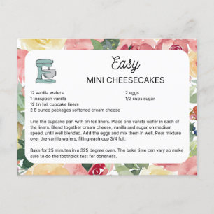 Cartão Postal Mini Cheesecake Fácil