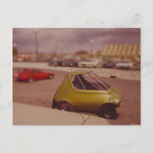 Cartão Postal Miniatura Do Carro Elétrico 1973