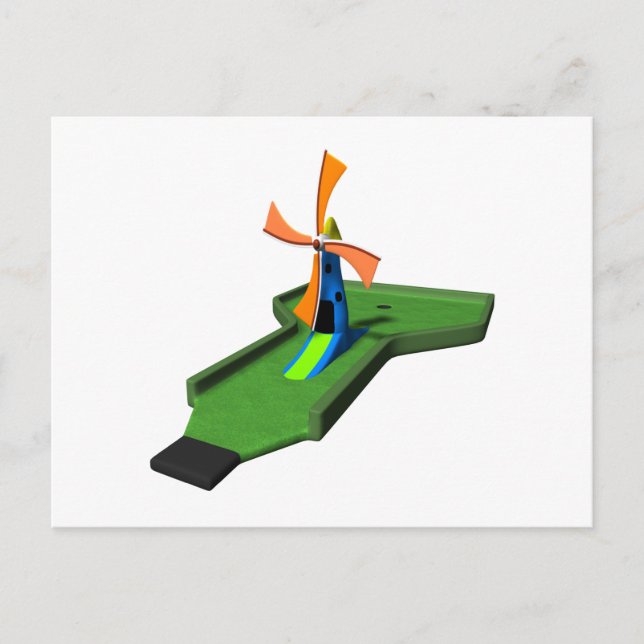 Cartão Postal Miniatura Golf (Frente)