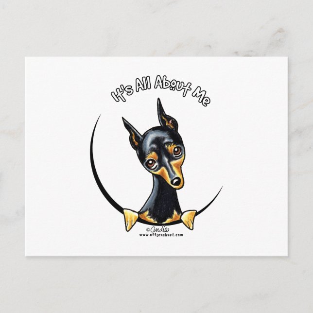 Cartão Postal Miniatura Pinscher IAAM (Frente)