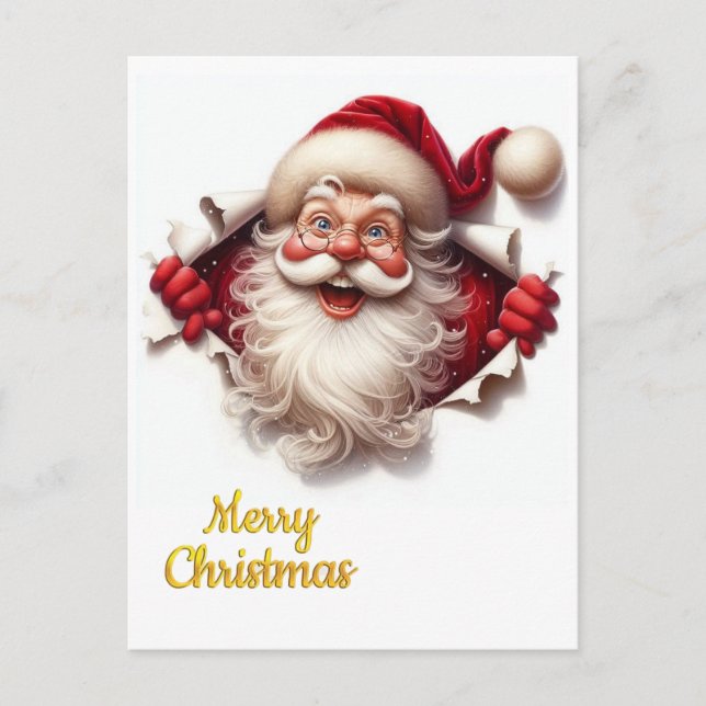 Cartão Postal Minimal Christmas Postcard | Line Art  | KalirARTS (Frente)