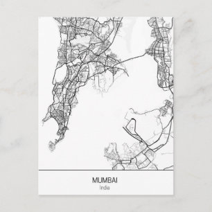 Cartão Postal minimalista Mumbai Índia