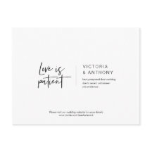 Mínimo Casual, O Amor é paciente, Adiado