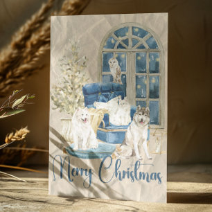 Cartão Postal Mínimo Natal Moderno