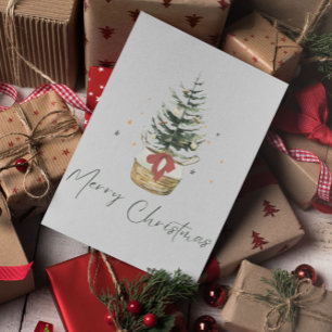 Cartão Postal Mínimo Natal Moderno