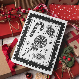 Cartão Postal Mínimo Natal Moderno
