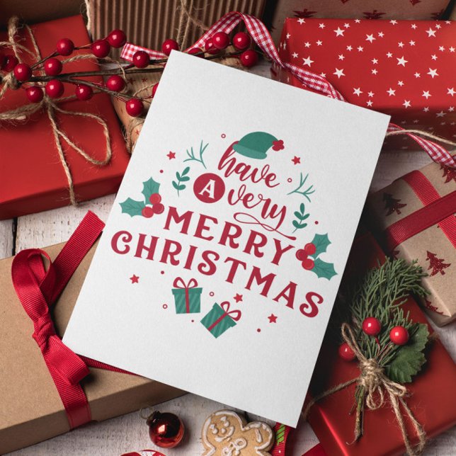 Cartão Postal Mínimo Natal Moderno (Criador carregado)