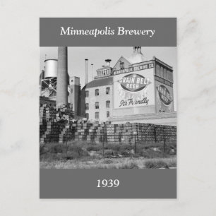 Cartão Postal Minneapolis Brewery, anos 30