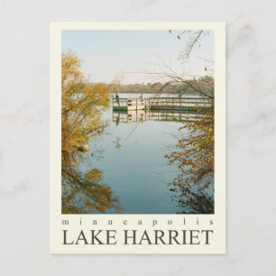Cartão Postal Minneapolis Minnesota Lago Harriet Película 35