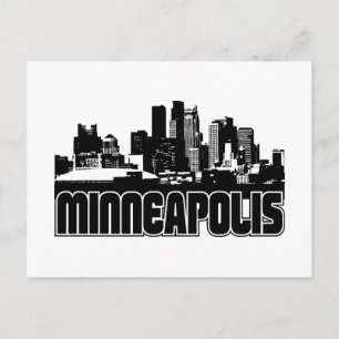 Cartão Postal Minneapolis Skyline