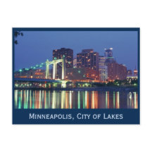 Minneapolis Skyline à noite