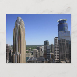 Cartão Postal Minneapolis Skyline, da Torre Foshay