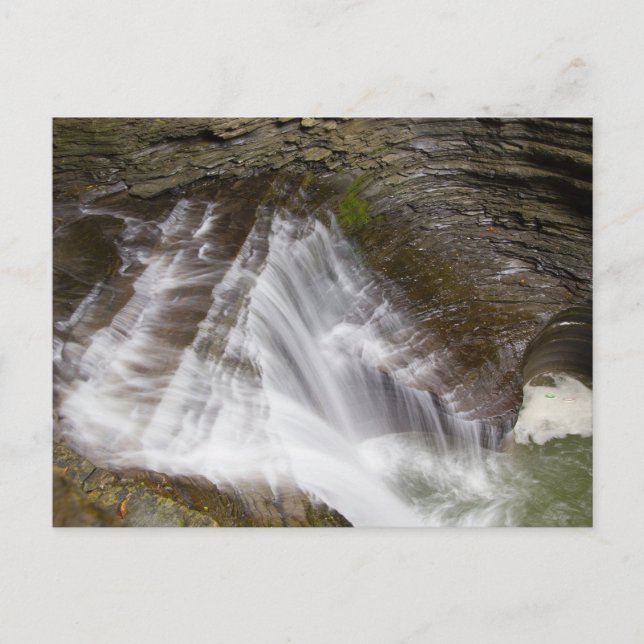 Cartão Postal Minnehaha Falls, Watkins Glen State Park, Nova Ior (Frente)