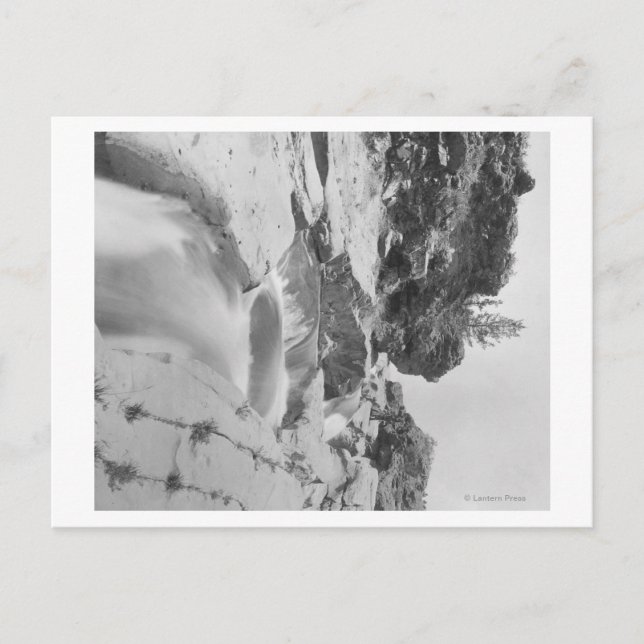 Cartão Postal Minnekahta cai perto de Primaveras quentes (Frente)