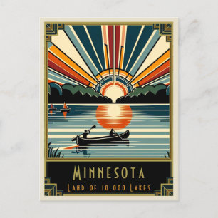 Cartão Postal Minnesota   Art Deco